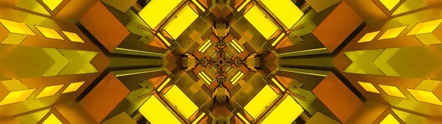 Golden Neon Tunnel Screensaver 32:9 Super Ultrawide 60fps VJ Loop