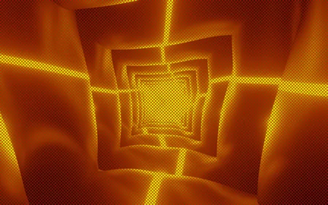 Golden Neon Tunnel VJ Loop 16:10 60fps | Hypnotic Screensaver