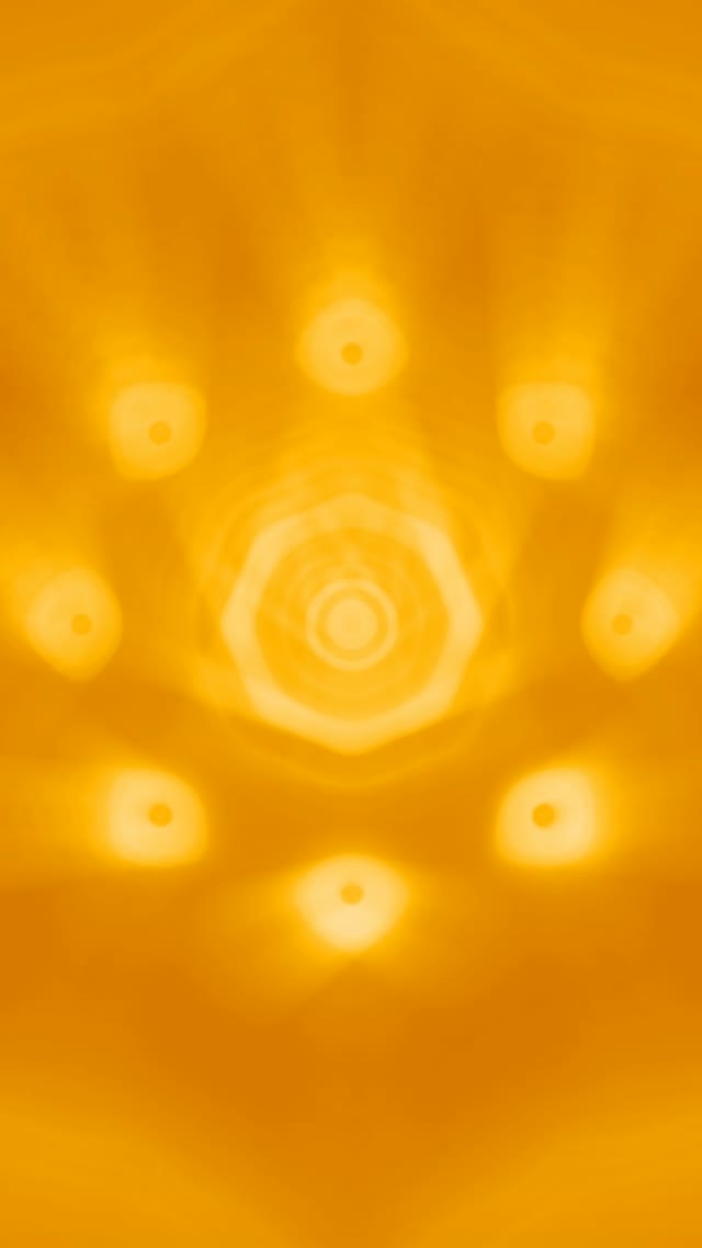 Golden Neon Tunnel VJ Loop 9:16 Reels 60fps Screensaver Hypnotic Circles