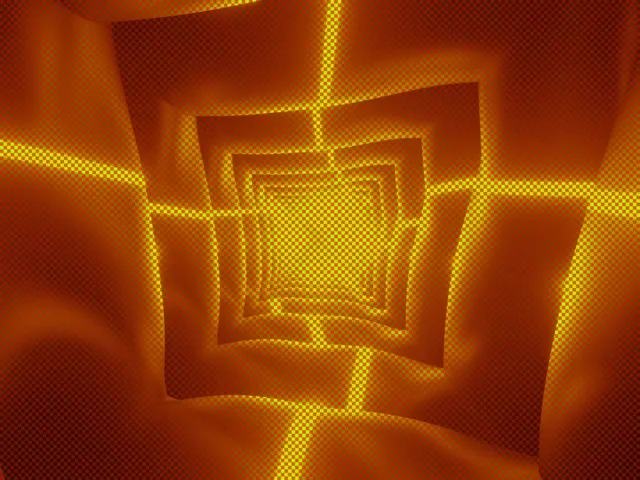Golden Neon Tunnel VJ Loop Standard 60fps | Hypnotic Screensaver