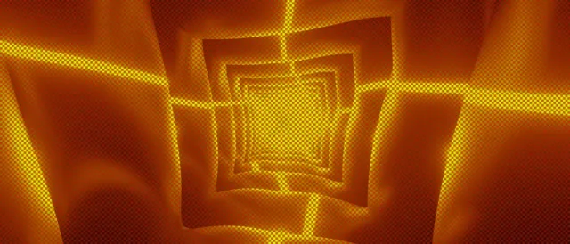 Golden Neon Tunnel VJ Loop Ultrawide 60fps | Hypnotic Screensaver