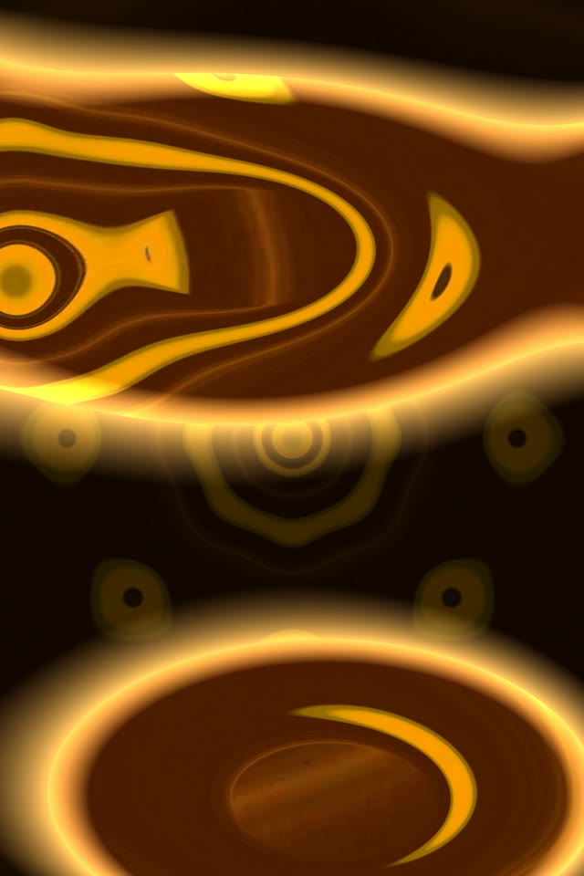 Golden Neon Tunnel with Glowing Curves | 9:16 Reels | 60fps VJ Loop Screensaver