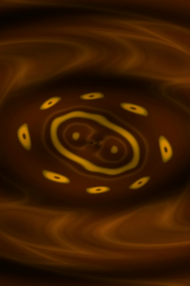 Goldener Neon-Tunnel mit Spiral Vortex | 9:16 VJLoops 60fps Screensaver