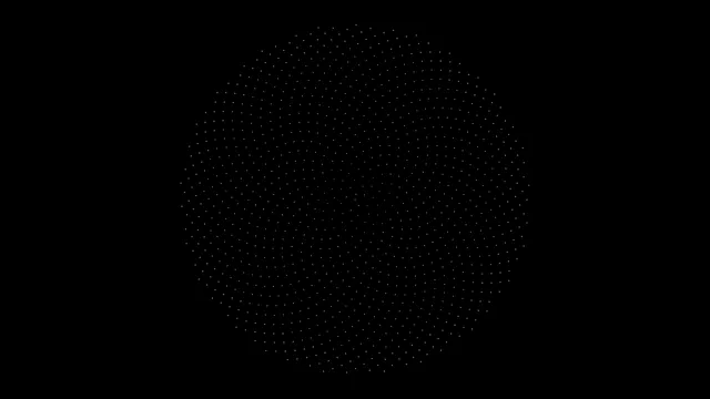 Golden Particle Sphere 4K - Abstract Digital Motion Background