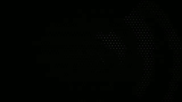 Golden Particle Stream Animation on Black Background