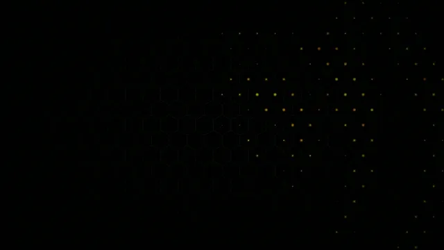 Golden Particles Network Animation 4K