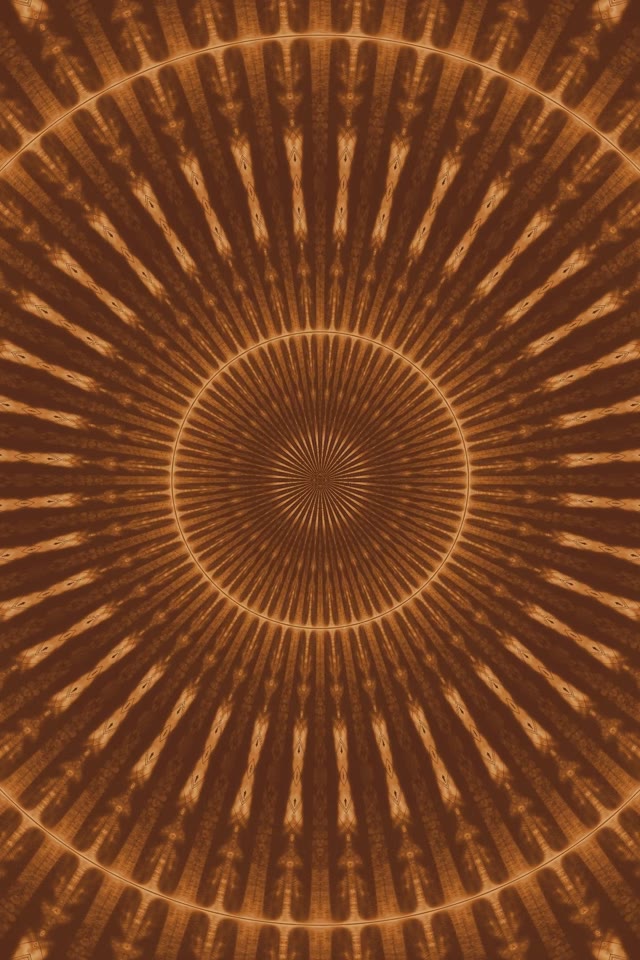 Golden Radial Neon Tunnel 9:16 Reels 60fps VJ Loop Screensaver