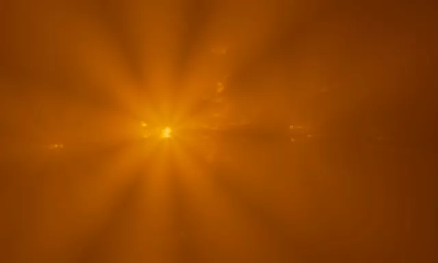 Golden Radiant Neon Tunnel VJ Loop 5:3 Wide 60fps Screensaver