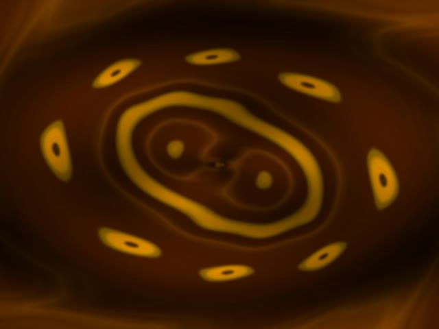 Altın Rings Neon Tunnel 4:3 Classic 60fps VJ Loop Screensaver