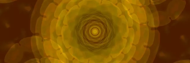 Златен спираловиден вортекс Neon тунел 3:1 Triple Wide 60fps VJLoops Screensaver