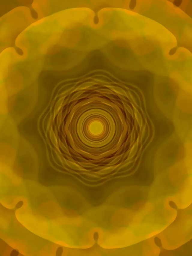 تونل نئون گردباد گردابی طلایی 3:4 آیپد عمودی 60fps VJLoops اسکریین سیور