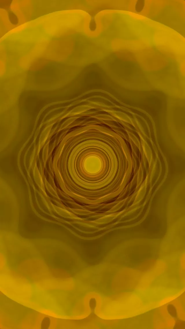 Gyllene Spiralande Vortex Neon Tunnel 9:16 Reels 60fps VJLoops Skärmsläckare