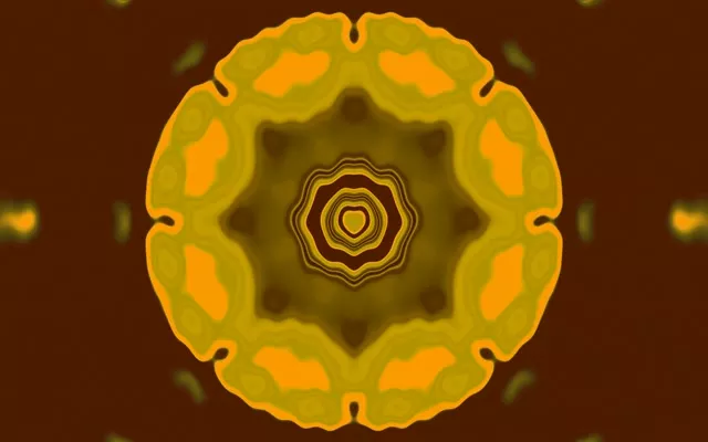 Twnnel Neon Kaleidosgop Seren 8-Pwynt VJ Loop 60fps 16:10 MacBook Arbedwr Sgrin