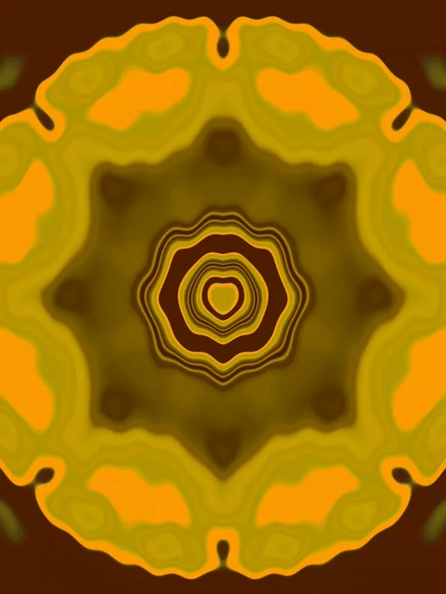 Неон Тунел Златна Ѕвезда Експлозија VJ Loop 3:4 iPad Портрет 60fps Заштедувач на екран