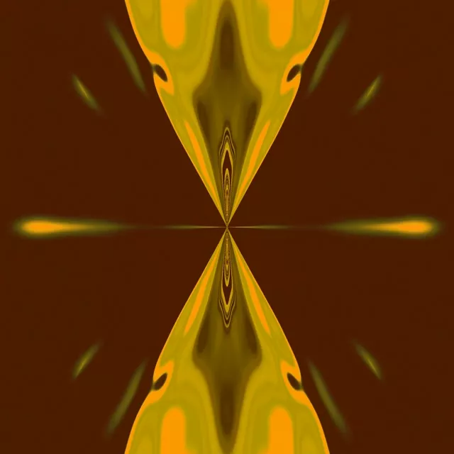 Golden Symmetrical Diamond Twnnel Neon 1:1 Square 60fps VJLoops Screensaver