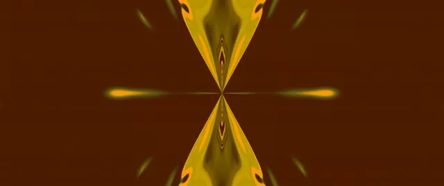 Zelta Simetriskais Virpulis Neon Tunelis VJLoops 2.39:1 Cinemascope 60fps Ekrānsaudzētājs