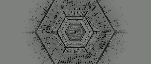Sivá Hex Neonový Tunel Sporiaci Obrazovka 21:9 Ultrawide 60fps VJ Loop