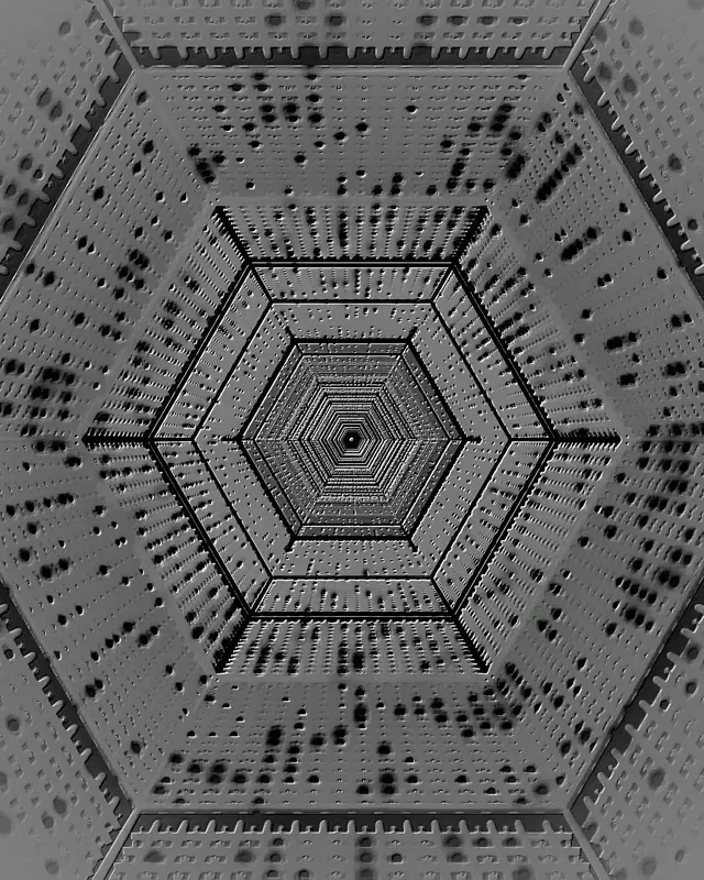 Hall Kuusnurga Neon Tunnel Ekraanisäästja 60fps 4:5 Instagram VJ Loop