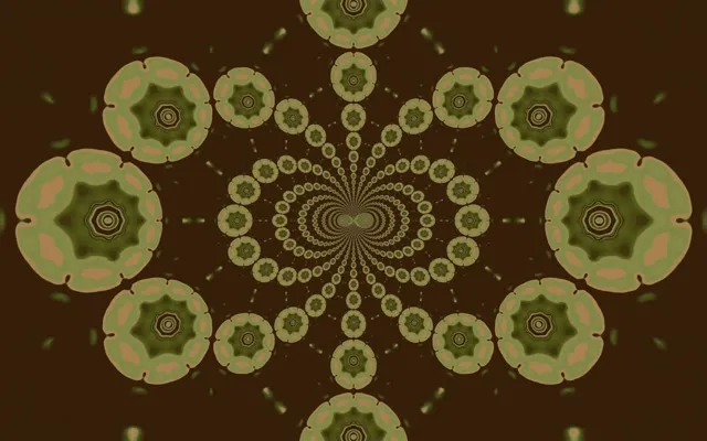 霓虹隧道分形曼陀罗 16:10 MacBook 60fps 屏保 VJ循环