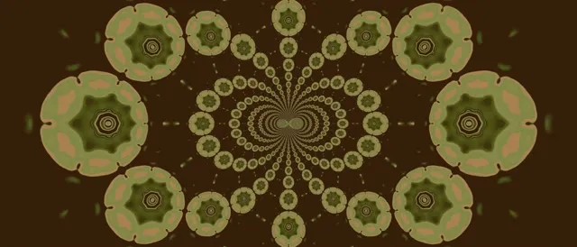 VJ loop Tunel Neon Kaleidoskop Mandala 21:9 Ultrawide 60fps Mbrojtës Ekrani