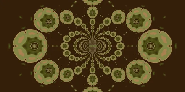 Неонов тунел мандала калейдоскоп 2:1 Univisium 60fps скрийнсейвър VJ Loop