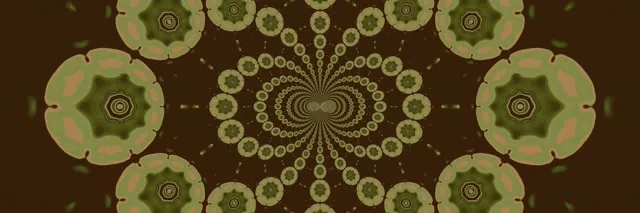 Neon Tunnel Mandala Caleidoscoop 3:1 Triple Wide 60fps Schermbeveiliging VJ Loop