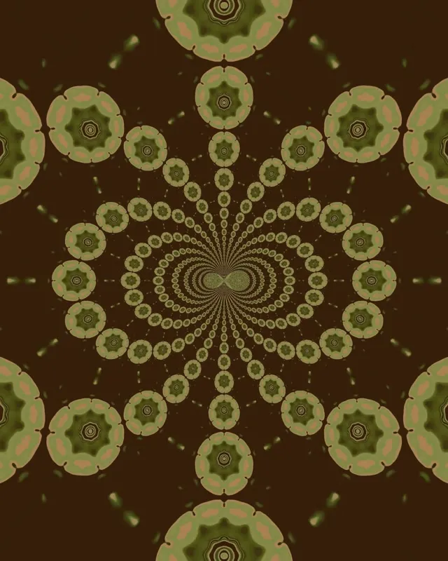 Đường Hầm Neon Kính Vạn Hoa Mandala VJ Loop 4:5 Instagram 60fps Screensaver