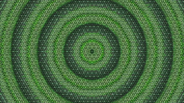 Green Digital Heart Pattern 4K Animated Background
