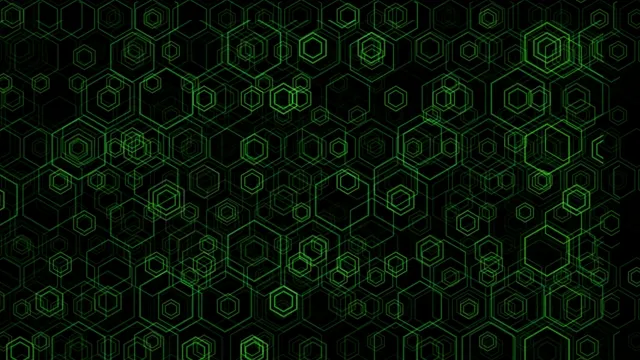 Green Hexagon Pattern 4K Ultra HD Tech Background
