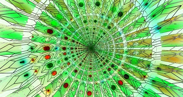 Green hexagonal geometric patterns 4k uhd 60fps screensaver windows 11 ...