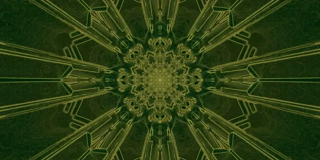 Green Mandala | Hypnotic Symmetry 60fps