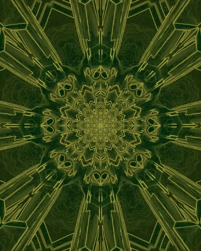 Green Mandala VJ Loop | 60fps