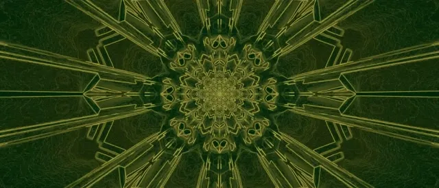 Green Neon Mandala | Hypnotic Symmetry 60fps