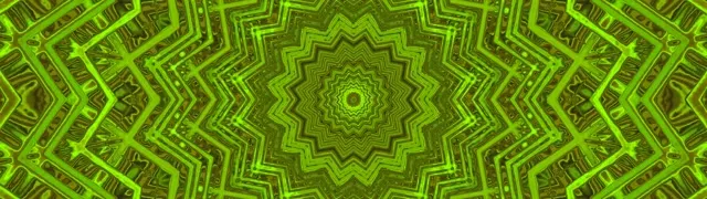 Grün Neon Tunnel Mandala Bildschirmschoner 32:9 Super Ultrawide 60fps VJ Loop