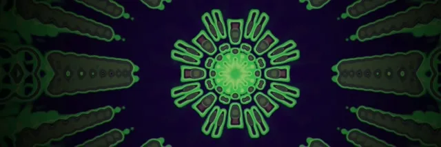 Neontunnel Roheline Radiaal Plahvatus Vj Loop 3:1 Kolmiklaius 60fps Ekraanisäästja