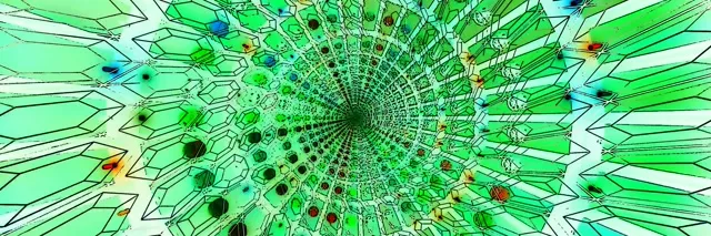 Túnel Neon Verde Screensaver 3:1 Triple Wide 60fps VJ Loop PC Laptop