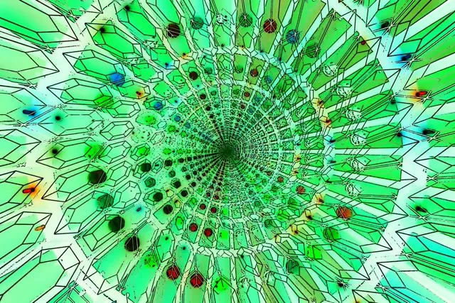 تونل نئون سبز محافظ صفحه 3:2 Surface 60fps VJ Loop