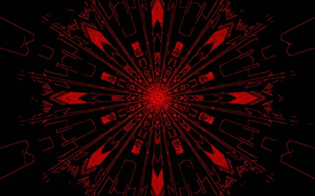 霓虹隧道绿色万花筒爆发 VJLoops 60fps 16:10 MacBook 屏保