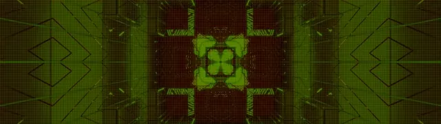 霓虹隧道綠紅萬花筒 32:9 超寬螢幕 60fps 螢幕保護程式 VJ Loop