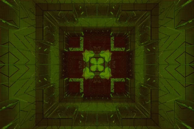 নিয়ন টানেল সবুজ গ্রিড ক্রস VJ Loop 3:2 Surface 60fps স্ক্রিনসেভার