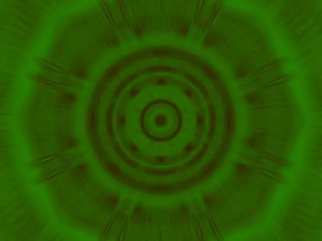 霓虹隧道绿色螺旋漩涡 VJLoops 4:3 经典 60fps 屏保