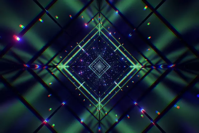 Neon Tunnel Diamond Vortex VJ Loop 60fps 3:2 Surface Screensaver