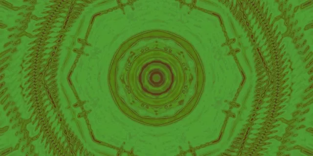 Tunnel Néon Vortex Octogone Vert VJ Loop 2:1 Univisium 60fps Économiseur d'écran