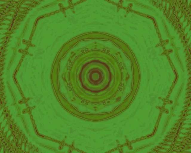 Неоновый Туннель Зеленая Рябь Вортекс VjLoops 5:4 Промышленный 60fps Заставка