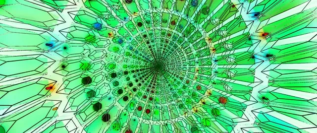 Yeşil Neon Tünel Ekran Koruyucu 60fps 2.39:1 Cinemascope VJ Loop PC Laptop