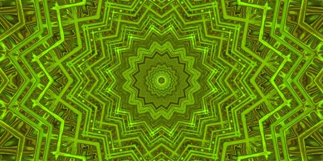 Njia ya Neon Kijani Nyota 2:1 Univisium 60fps VJ Loop