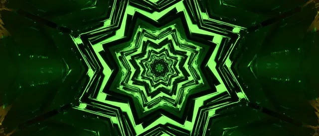 Tonnála Soilsitheach Vortex Réalta Glas VJ Loop 21:9 Ultraleathan 60fps Scáileánaí