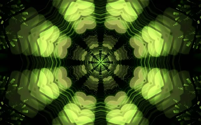 Neon Tunnel Kaleidoscope Vortex 16:10 Macbook 60fps Screensaver Loop