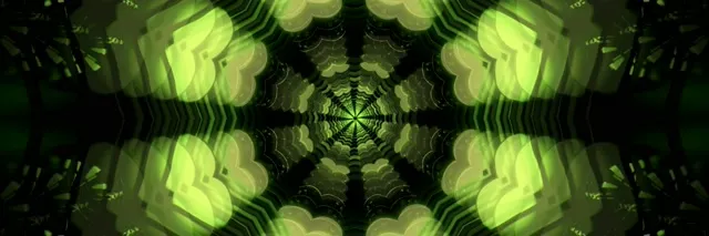 Neon Tunnel Kaleidoscope Vortex | 3:1 Ultrawide | 60fps Screensaver Loop