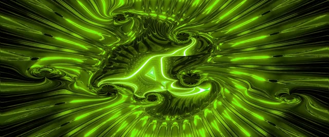 Green Neon Tunnel VJLoops - 2.39:1 Cinemascope 60fps Screensaver